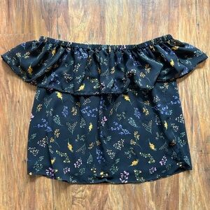 Rebecca Minkoff Women’s Size M Multicolored Off The Shoulder Floral Print Blouse